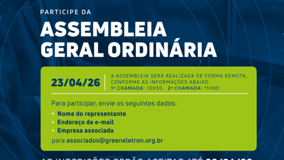 Assembleia Geral Ordinária: inscrições até 20/04/26